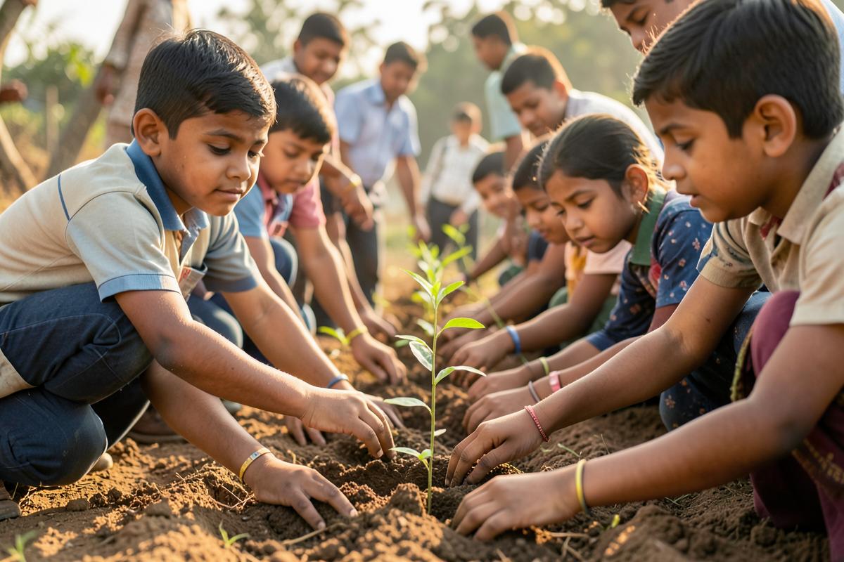Representative image for Plantation. Temporary placeholder visual, not a Hum Log India programme photograph.